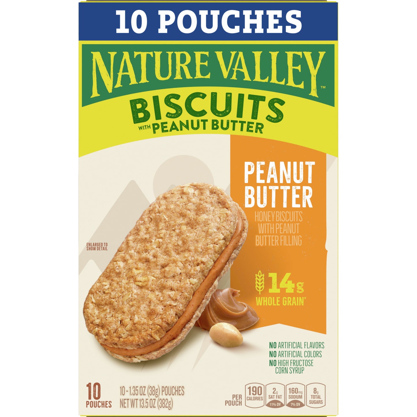 Nature Valley Biscuit Sandwiches, Peanut Butter, 10 ct, 13.5 OZ