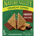 Nature Valley Crunchy Dipped Granola Squares, Oats and Chocolate, 6 ct, 4.68 OZ