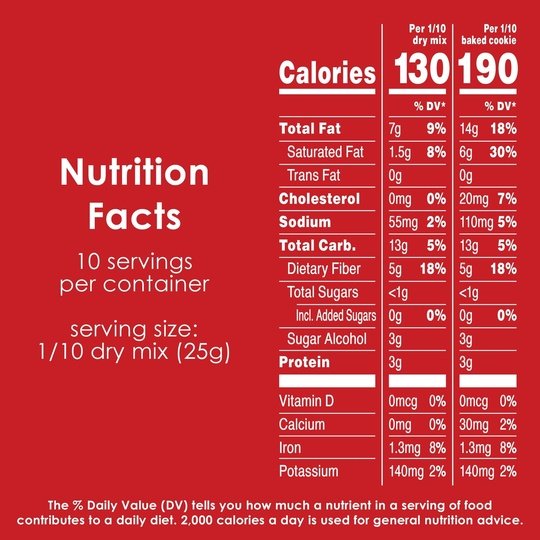 Duncan Hines Keto Friendly Chocolate Chip Cookie Mix, 8.8 oz.