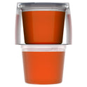 Jell-O Original Orange Jello Cups Gelatin Snack, 4 Ct Cups