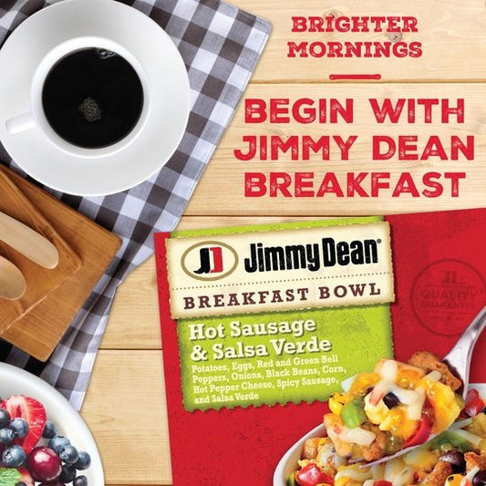 Jimmy Dean Hot Sausage and Salsa Verde Breakfast Bowl, 7 oz (Frozen)