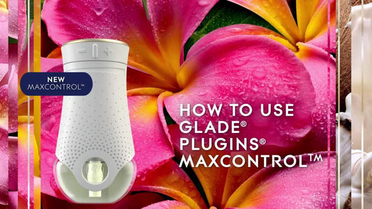 Glade PlugIns Refill 5 ct, Exotic Tropical Blossoms, 3.35 FL. oz. Total, Scented Oil Air Freshener Infused with Essential Oils