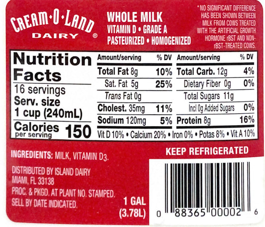 Cream-O-Land Whole Milk