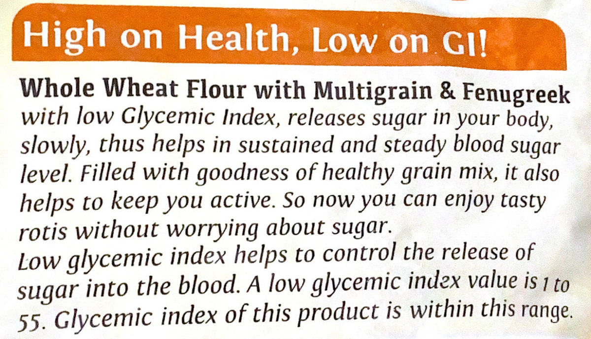 Low GI Whole Wheat Flour