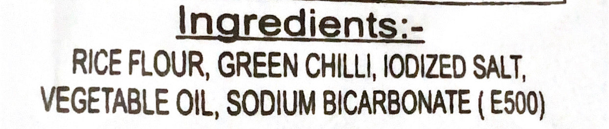 Rice Papad Green Chilli