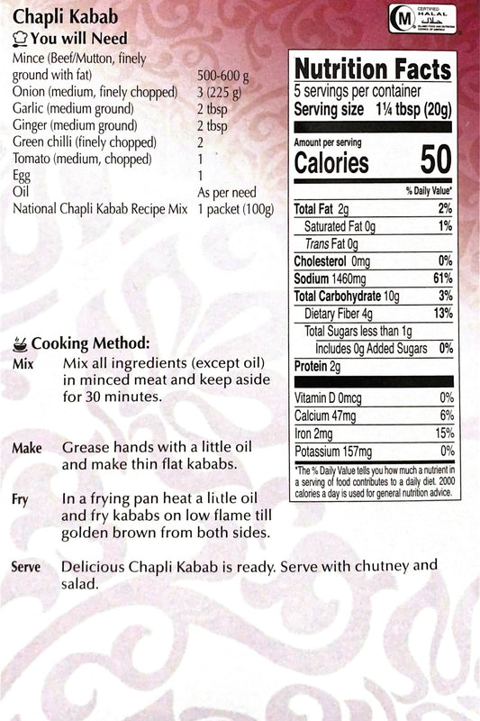 Chapli Kabab