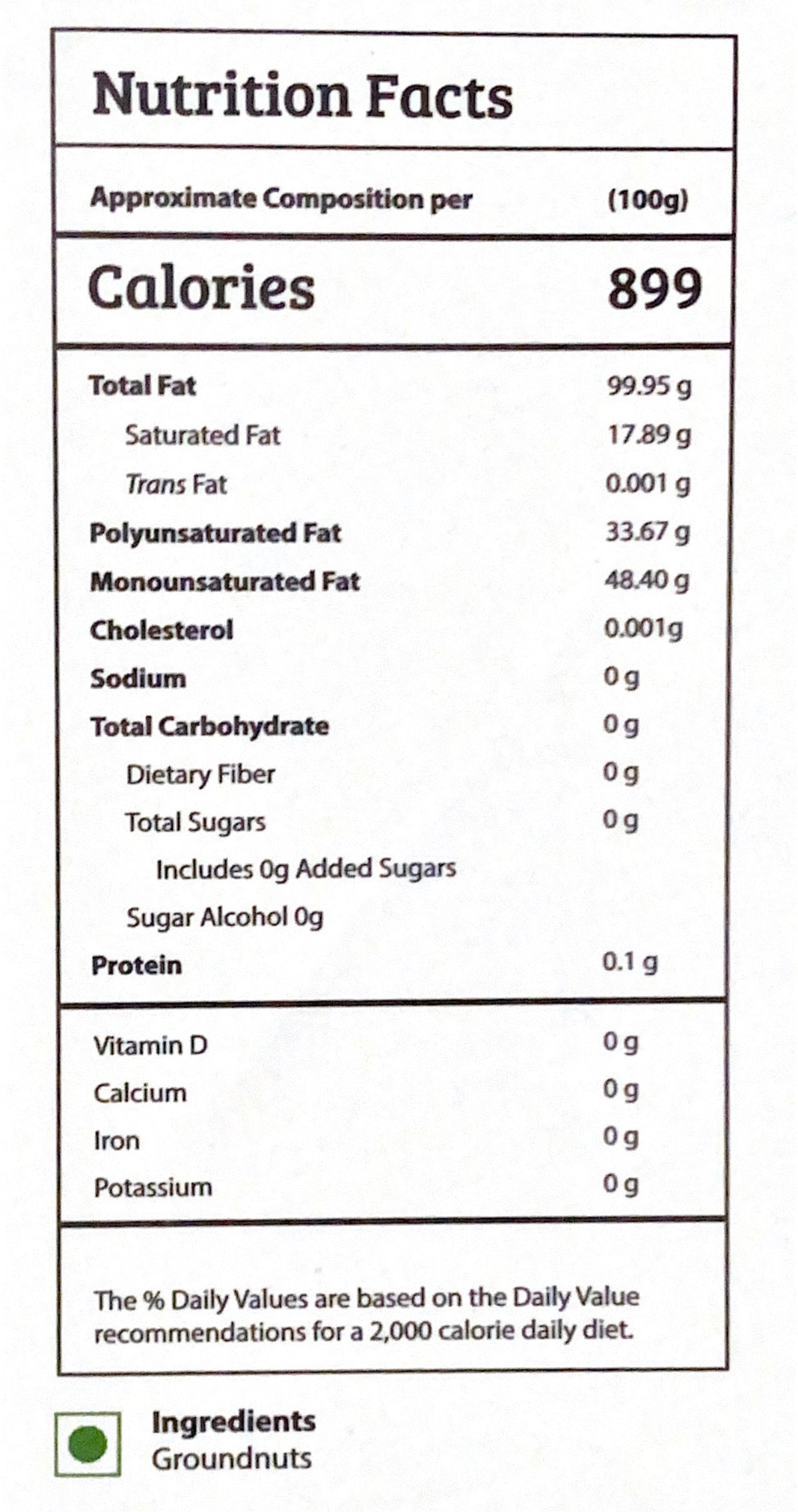 Groundnut Oil