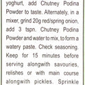 Chutney Podina Masala