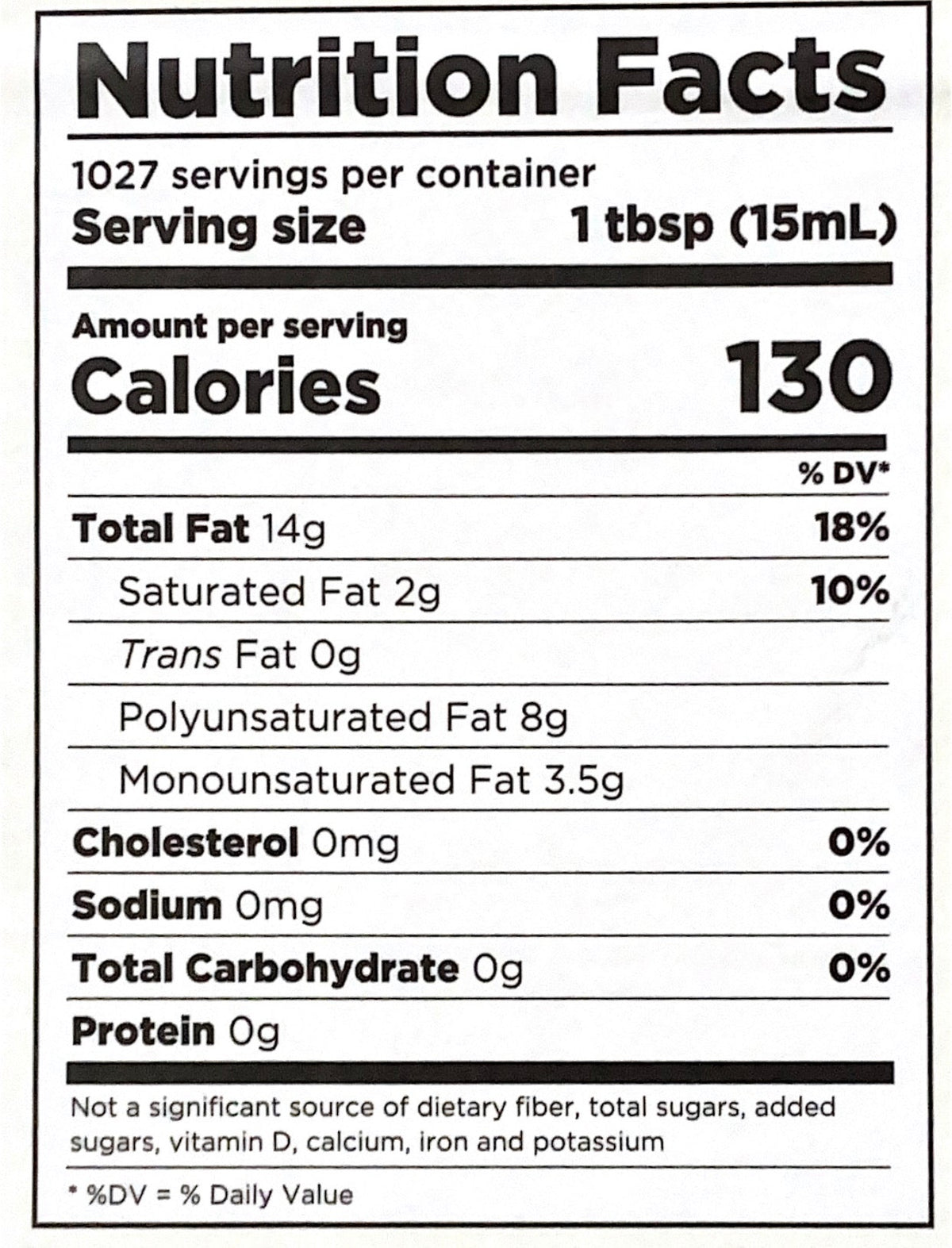 Vegetable Oil