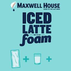 Maxwell House Iced Caramel Latte with Foam Instant Coffee Drink Mix, 5.82 oz, 6 Packets