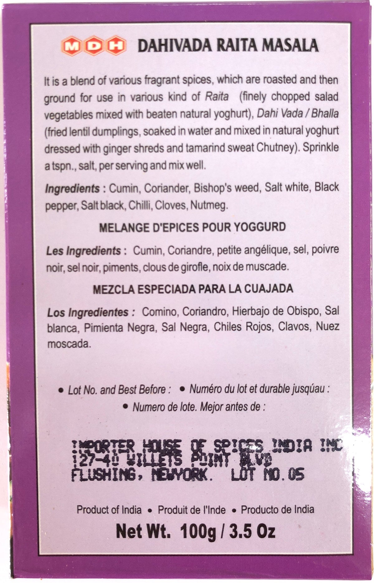 Dahivada Raita Masala