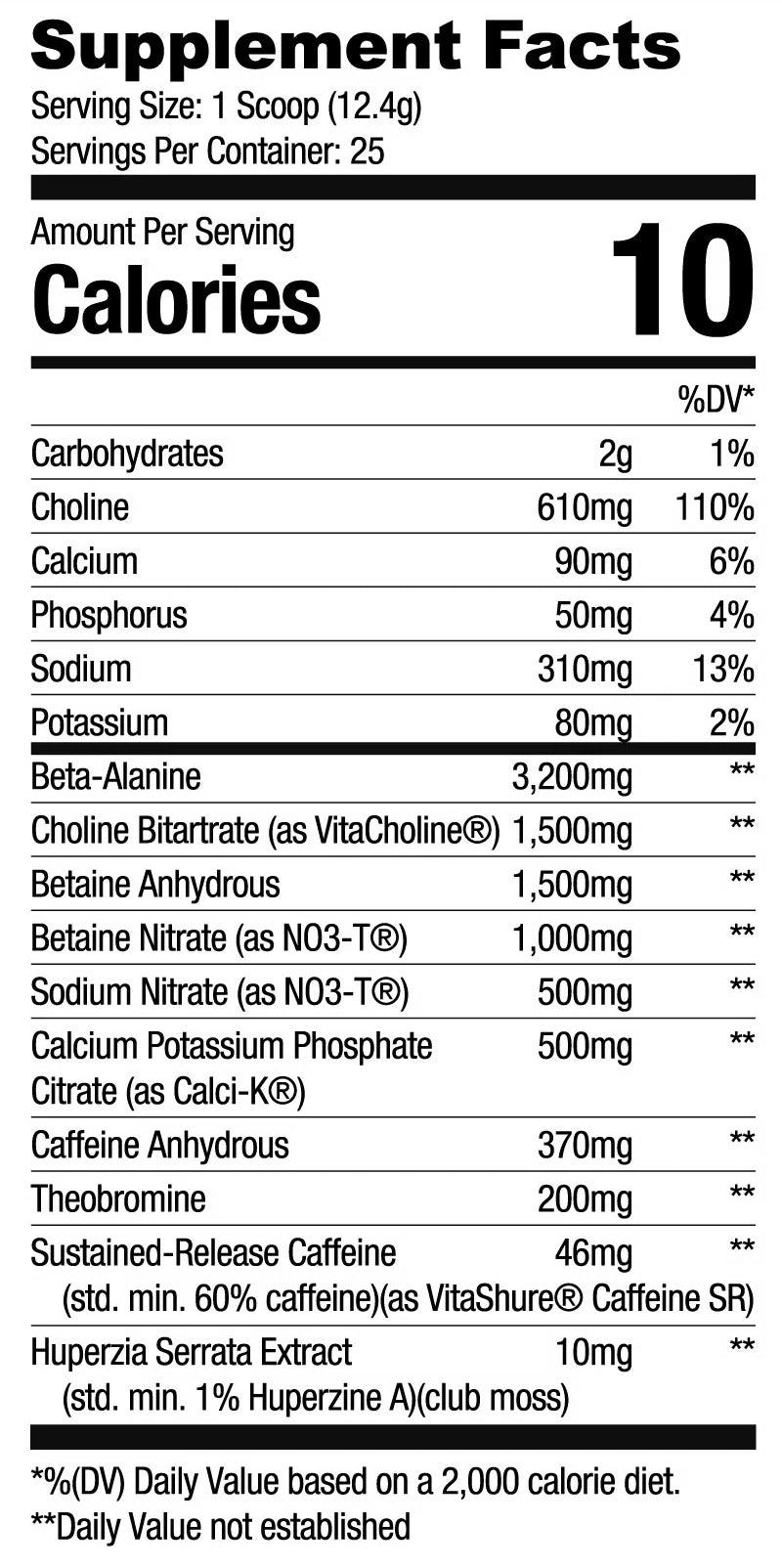 Ryse Project: Blackout Pre-Workout 25 Servings