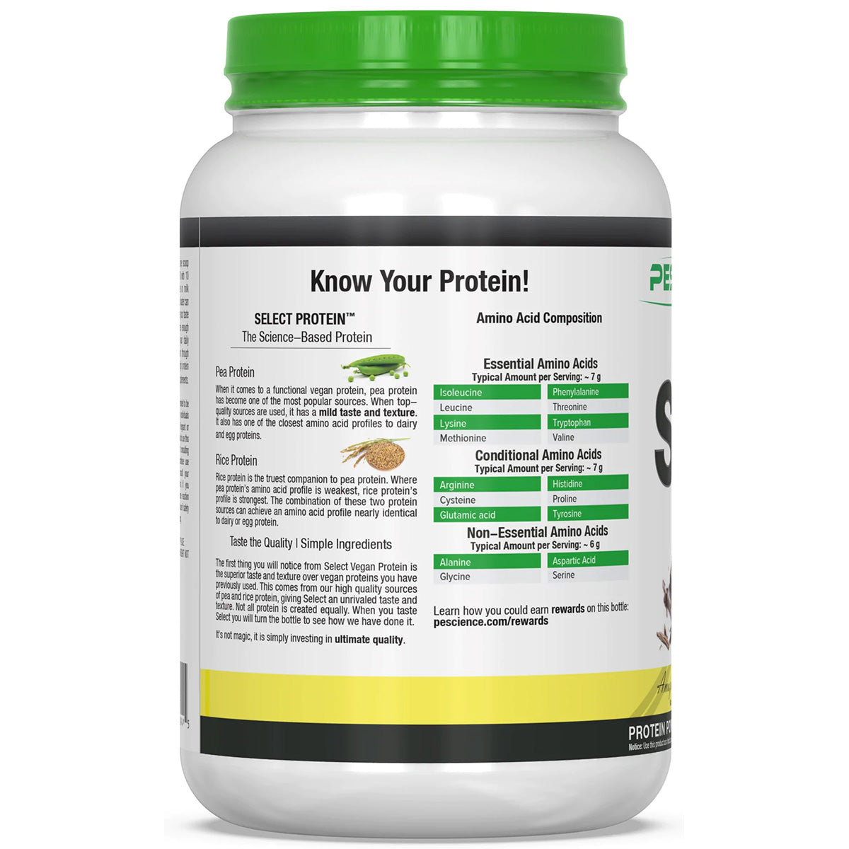 PEScience SELECT Vegan Protein 2 Lbs.