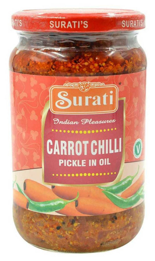 Carrot Chilli Pickle in Oil