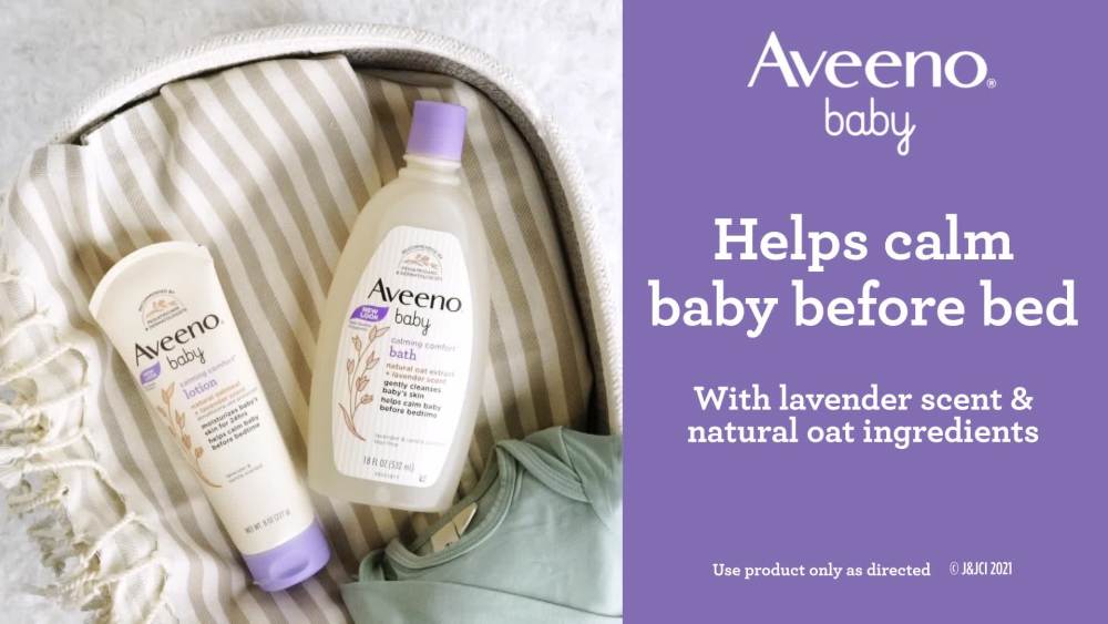 Aveeno Baby Calming Comfort Bath & Wash, Lavender & Vanilla, 8 fl. oz