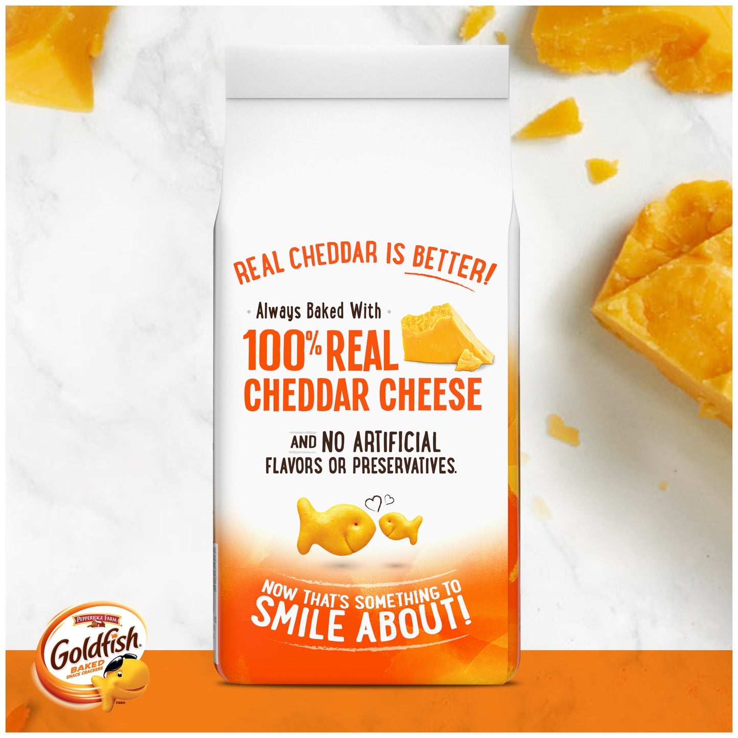 Goldfish Cheddar Cheese Crackers, Baked Snack Crackers, 6.6 oz Bag