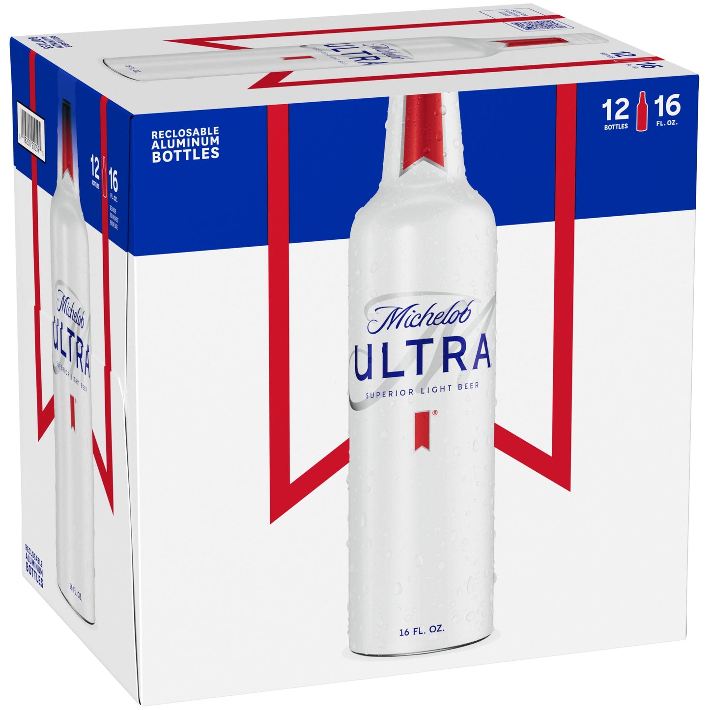 Michelob ULTRA Light Beer, 12 Pack Beer, 16 fl oz Bottles, 4.2% ABV, Domestic