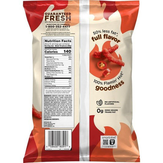 Cheetos Baked Flamin' Hot Cheese Flavored Snacks, 7.625 oz Bag