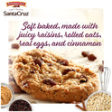 Pepperidge Farm Santa Cruz Soft Baked Oatmeal Raisin Cookies, 8.6 oz Bag (8 Cookies)