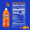 Fanta Orange Fruit Soda Pop, 2 Liter Bottle