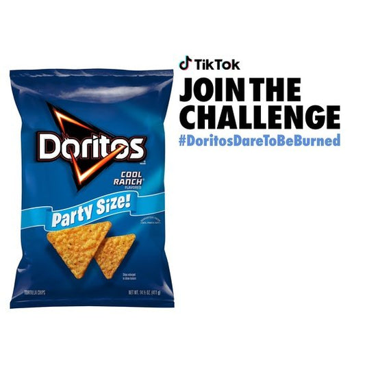 Doritos Cool Ranch Tortilla Snack Chips,Party Size, 14.05 oz Bag