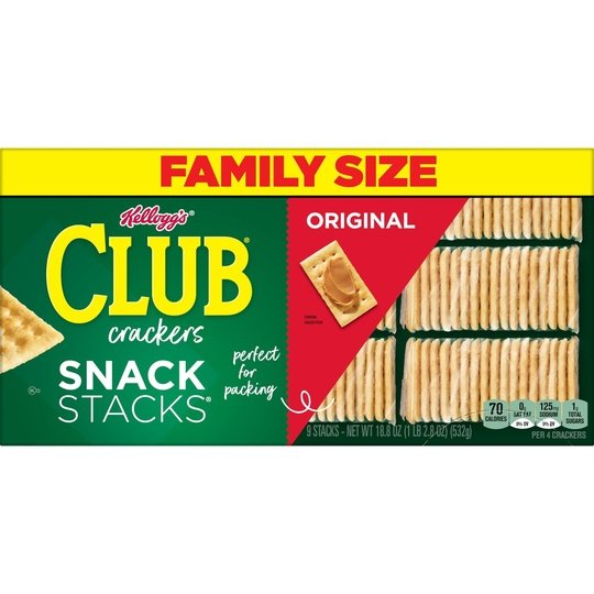 Club Snack Stacks Original Crackers, 18.8 oz, 9 Count