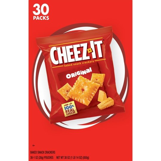 Cheez-It Original Cheese Crackers, 30 oz, 30 Count