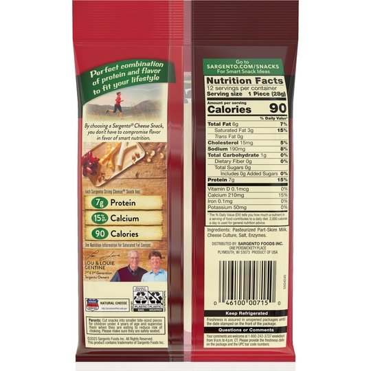 Sargento® Natural String Cheese Snacks, 12-Count