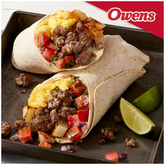 Owens Premium Pork Regular Sausage Roll, 32 oz (Fresh Sausage)