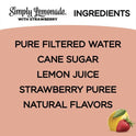 Simply Non GMO All Natural Strawberry Lemonade Juice, 52 fl oz Bottle