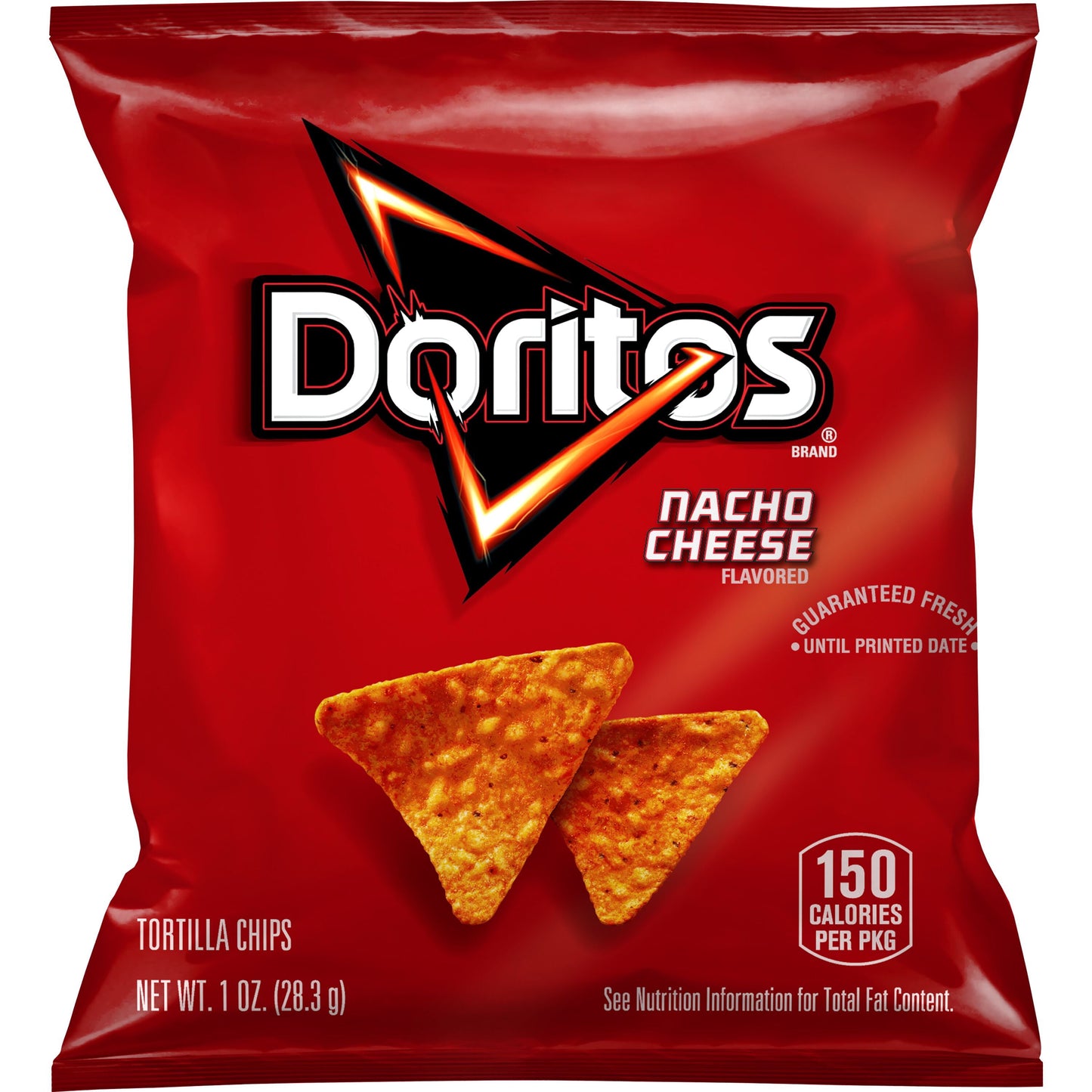 Doritos Nacho Cheese Tortilla Snack Chips, 1oz, 10 Count Bags