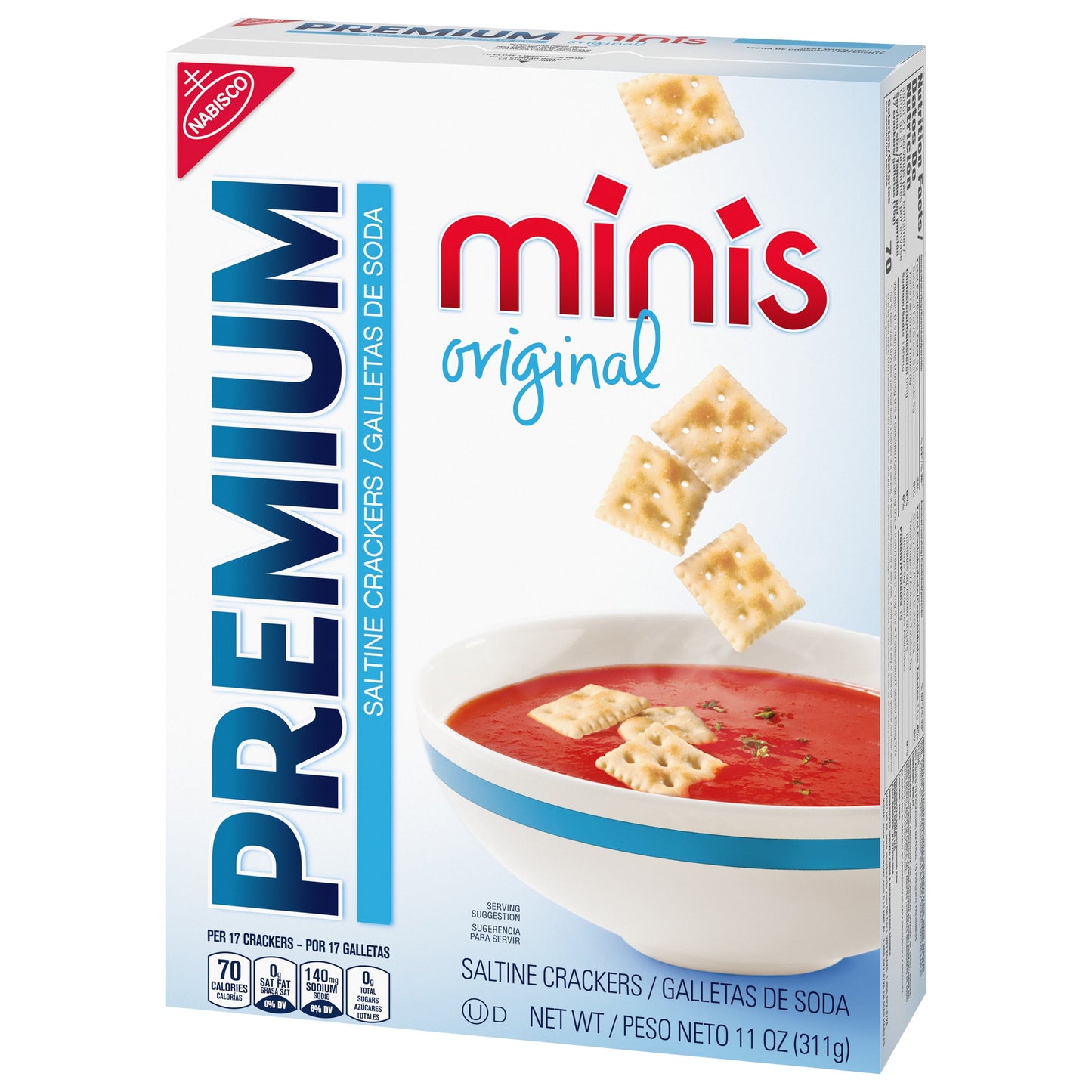 Premium Original Mini Saltine Crackers, 11 oz