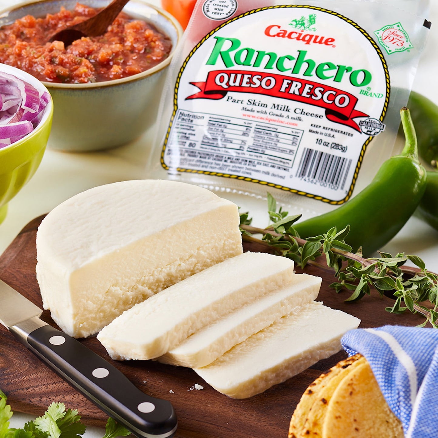 Cacique Ranchero Fresh Queso Fresco Cheese, 10 oz (Refrigerated)