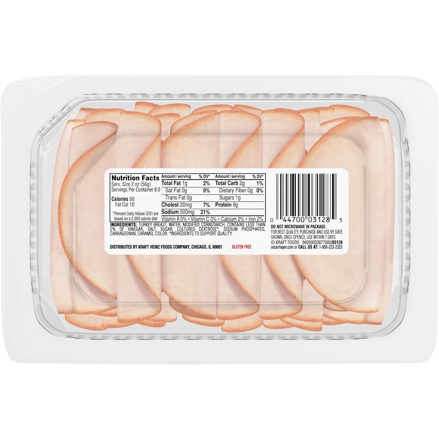 Oscar Mayer Deli Fresh Oven Roasted Sliced Turkey Breast Deli Lunch Meat Family Size, 16 Oz Package