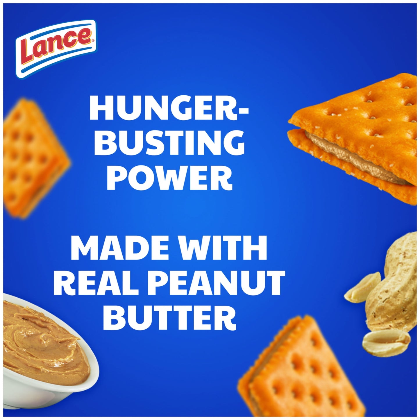 Lance Sandwich Crackers, ToastChee Peanut Butter, 8 Individual Packs, 6 Sandwiches Each