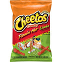 Cheetos Crunchy Flamin' Hot Limon Cheese Flavored Snack Chips, 3.25 oz Bag