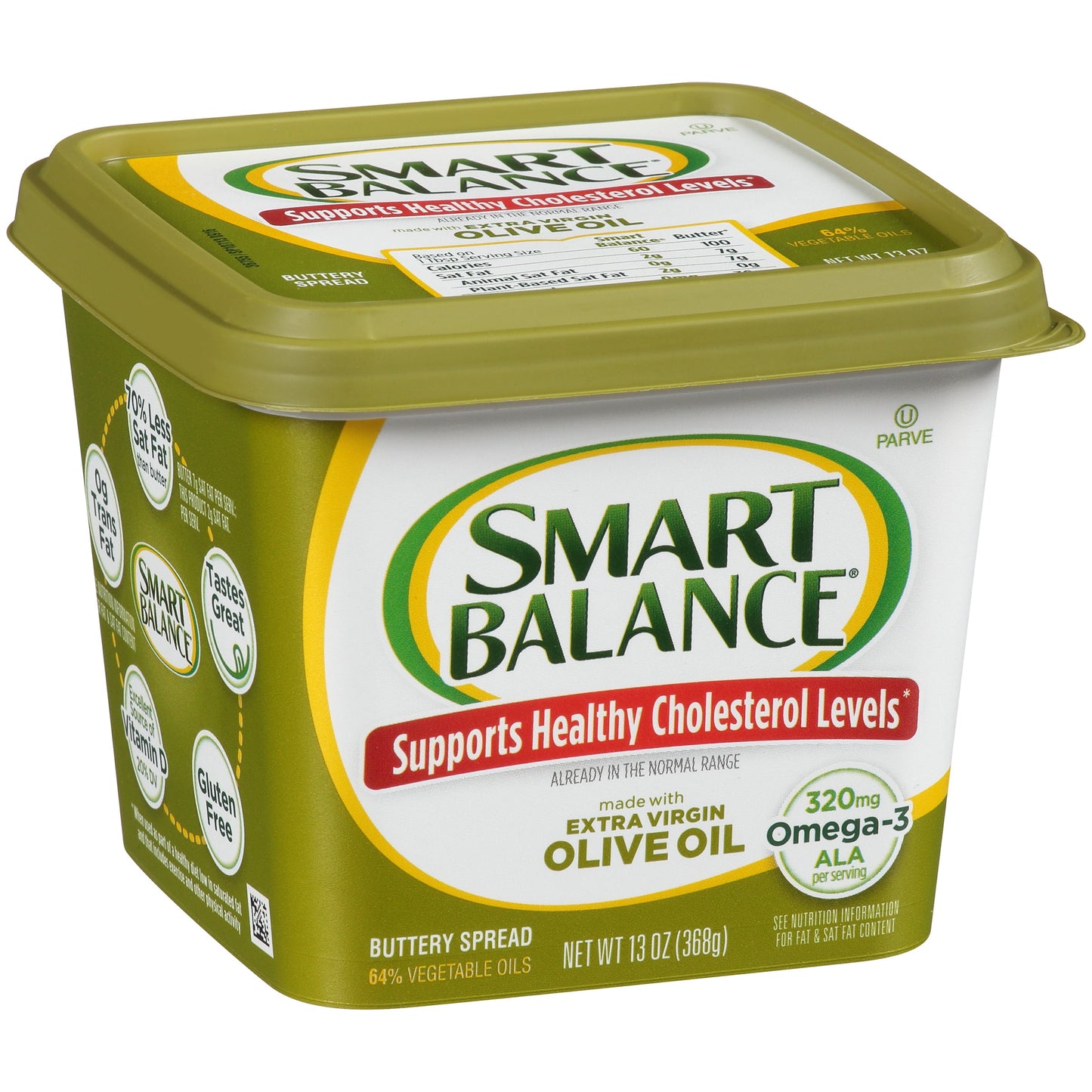 Smart Balance Extra Virgin Olive Oil Buttery Spread, 13 oz Tub