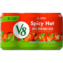 V8 Spicy Hot 100% Vegetable Juice, 11.5 fl oz Can (Pack of 6)