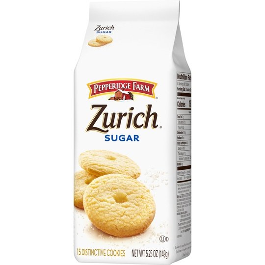 Pepperidge Farm Zurich Sugar Cookies, 5.25 oz Bag