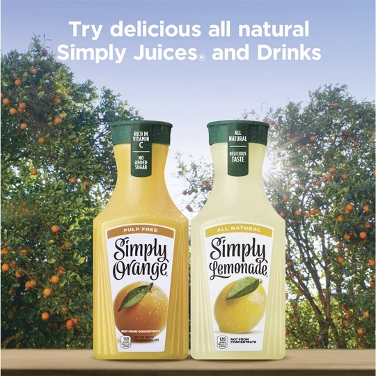 Simply Non GMO High Pulp Orange Juice, 52 fl oz Bottle