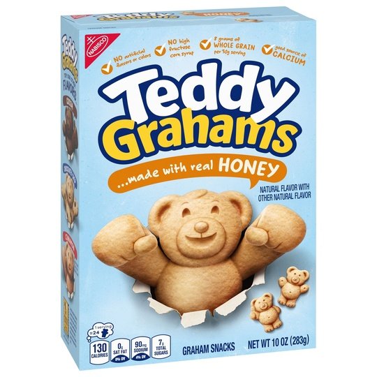 NABISCO TEDDY GRAHAMS HONEY COOKIES 10 OZ