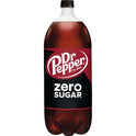 Dr Pepper Zero Sugar Soda, 2 L bottle