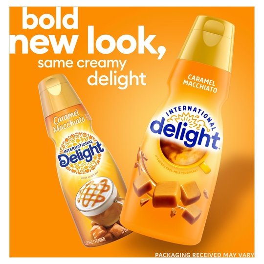 International Delight Caramel Macchiato Coffee Creamer, 32 fl oz Bottle