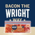 Wright Brand Thick Sliced Hickory Smoked Maple Bacon, 1.5 lb