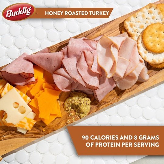 Carl Buddig Gluten Free  Honey Roasted Turkey Breast Plastic Pouch, 2 oz