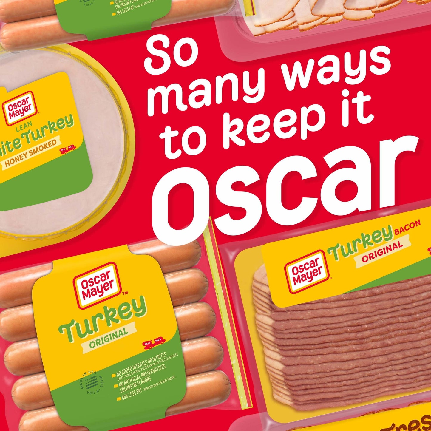 Oscar Mayer Turkey Uncured Franks Hot Dogs, 10 ct. Pack