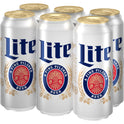 Miller Lite Lager Beer, 6 Pack, 16 fl oz Cans, 4.2% ABV
