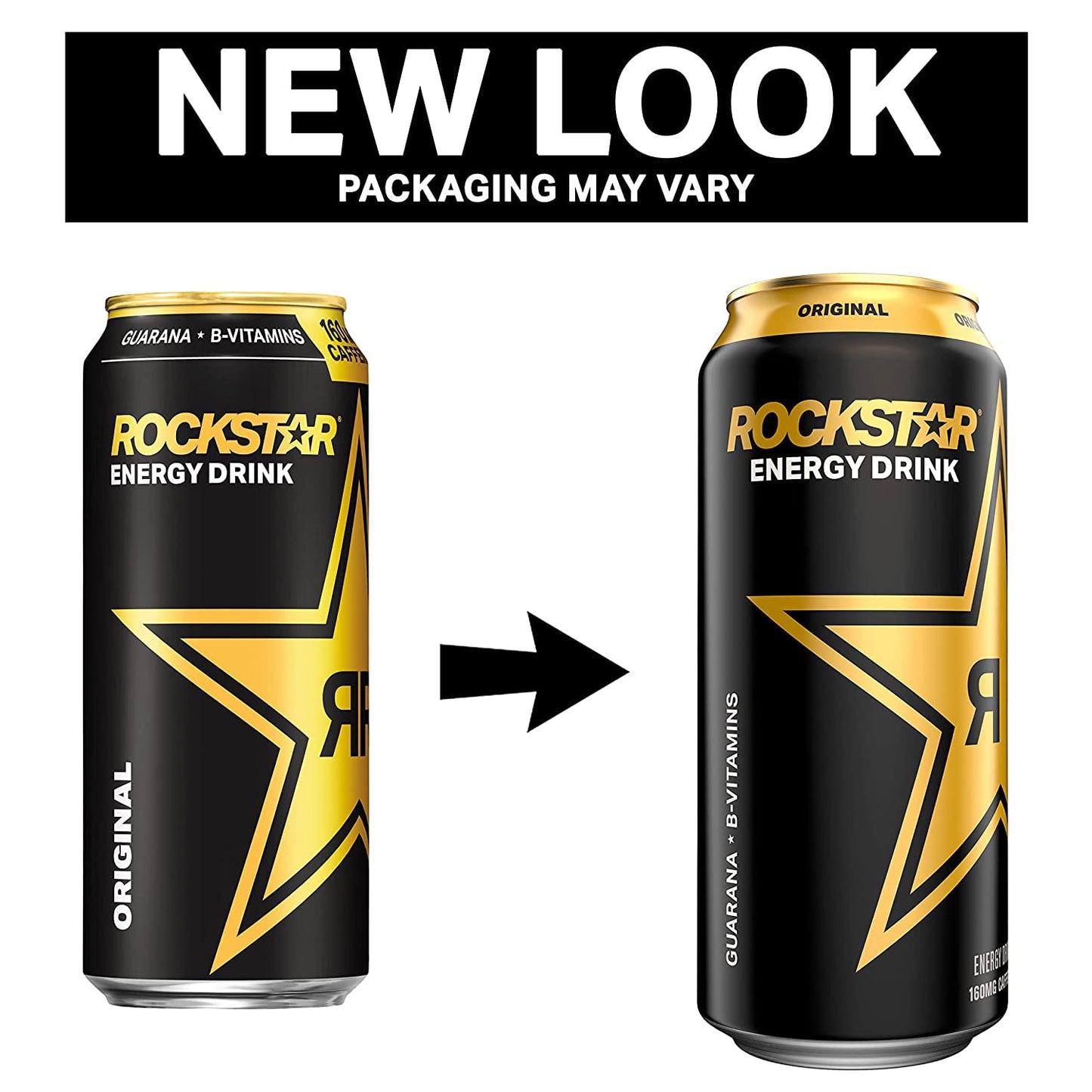 Rockstar Original Energy Drink, 16 oz, 4 Pack Cans