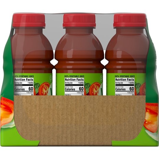 V8 Original 100% Vegetable Juice, 12 fl oz Bottle (Pack of 12)