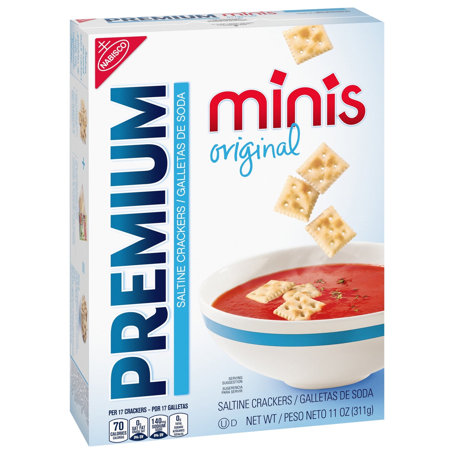 Premium Original Mini Saltine Crackers, 11 oz